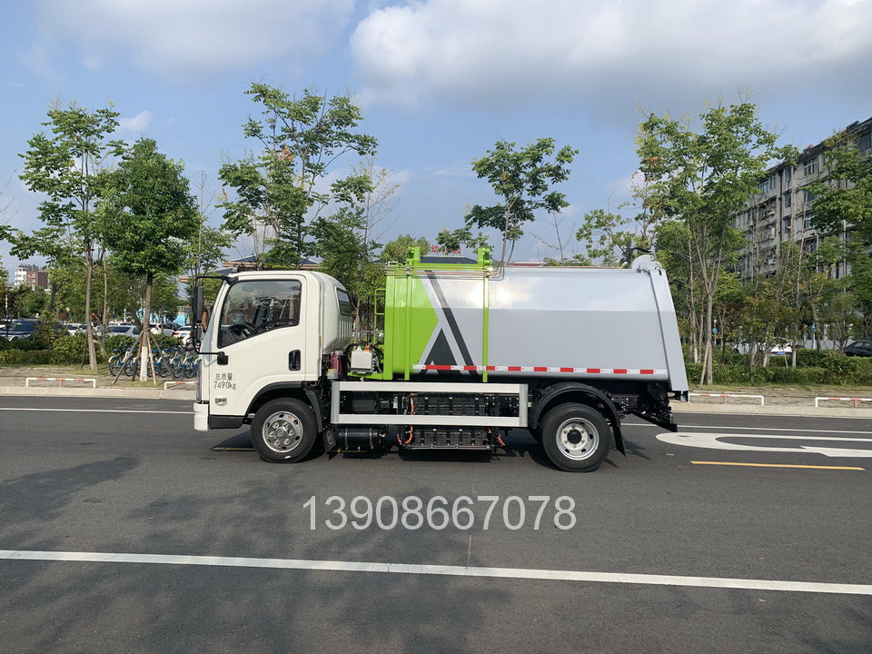 比亚迪新能源5方侧装压缩垃圾车